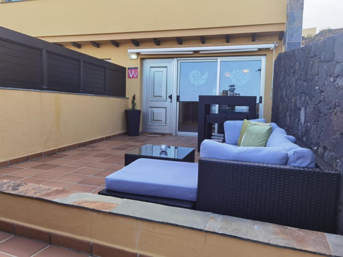 Nautilus I: Casa Con Terraza Y Vistas Al Mar Lägenhet La Caleta  Exteriör bild